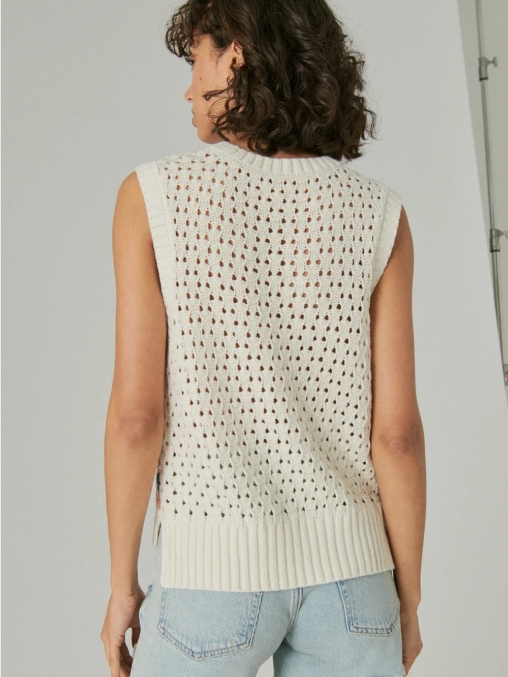Lucky Brand • Crochet Geo Sweater Tank - Picture 4 of 15